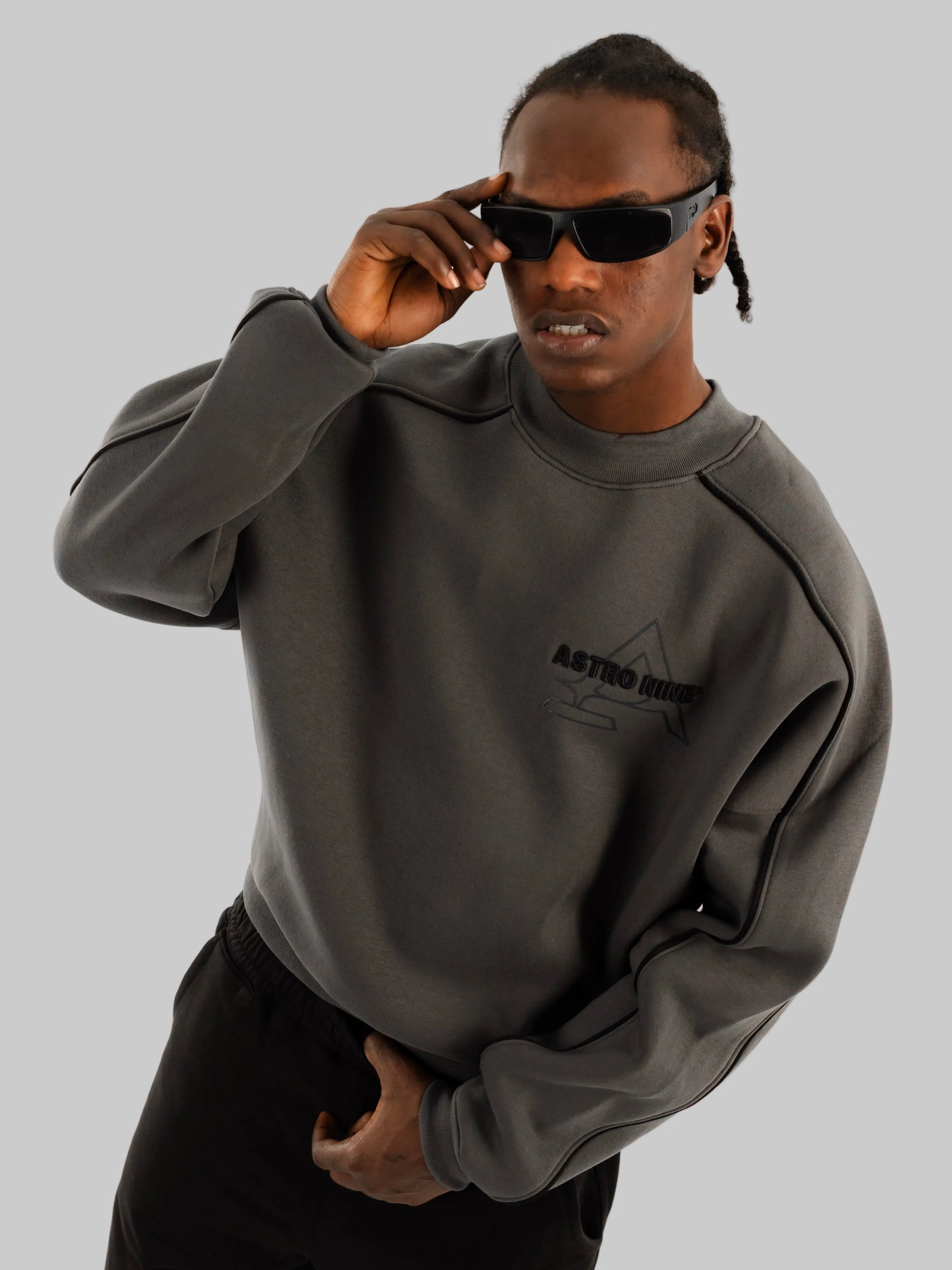 ASTRO NINE GRAY CREWNECK