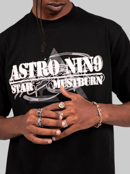 ASTRO9- BLACK STELLAR TEE