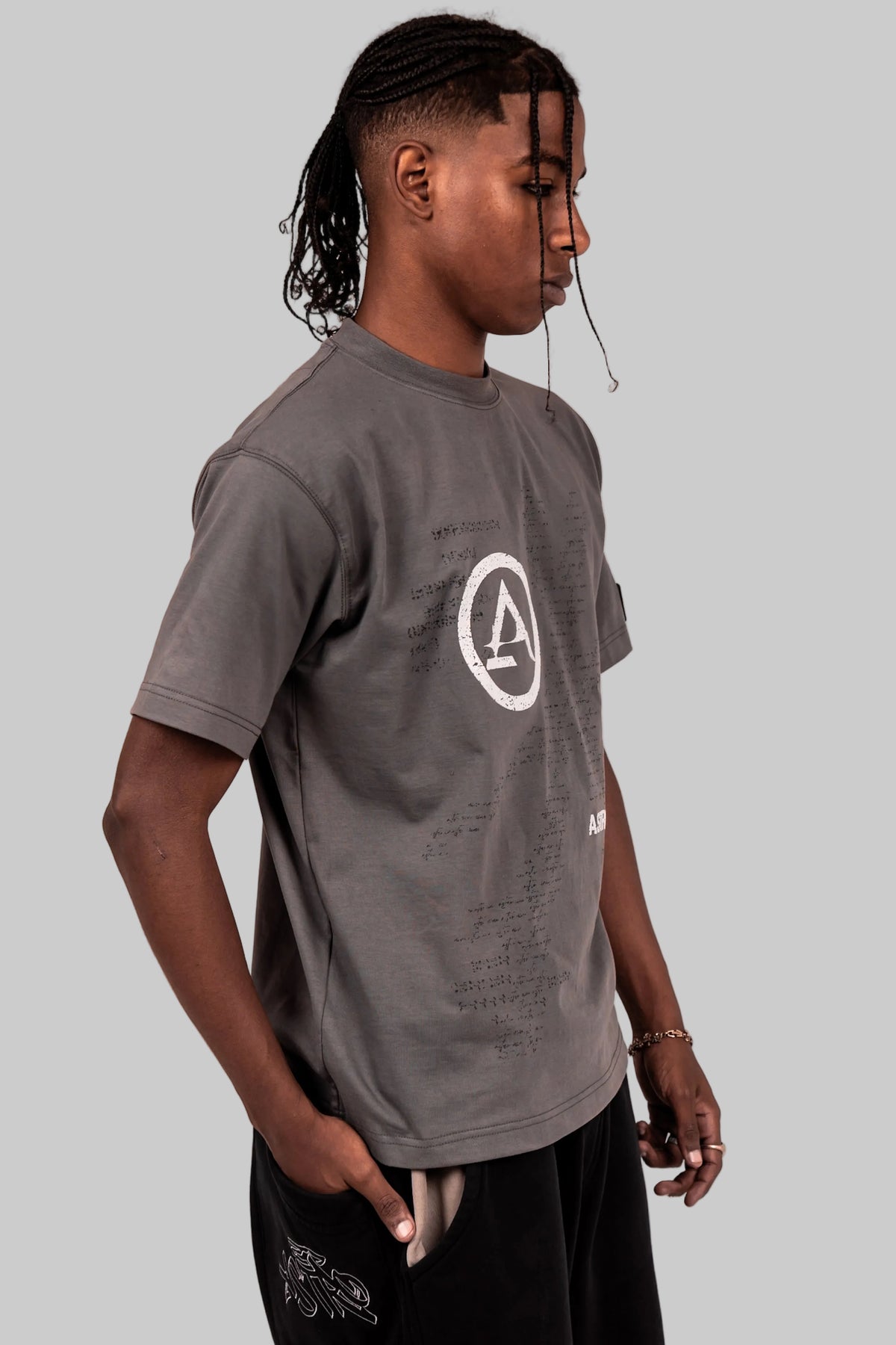 ASTRO9-GRAY STATIC TEE