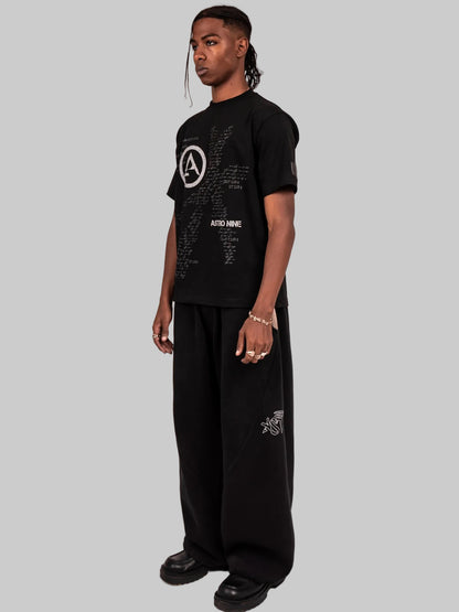 ASTRO9-BLACK STATIC TEE