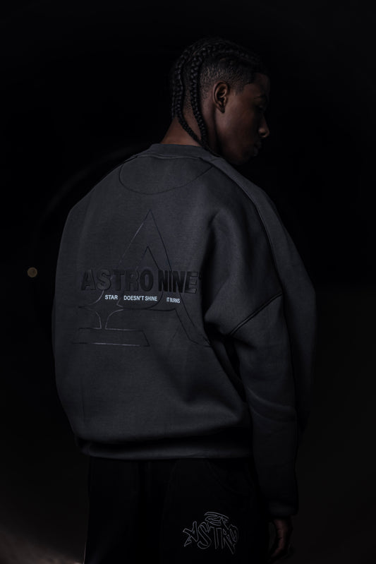 ASTRO NINE GRAY CREWNECK