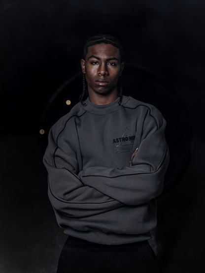 ASTRO NINE GRAY CREWNECK