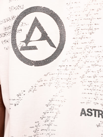 ASTRO9-WHITE STATIC TEE