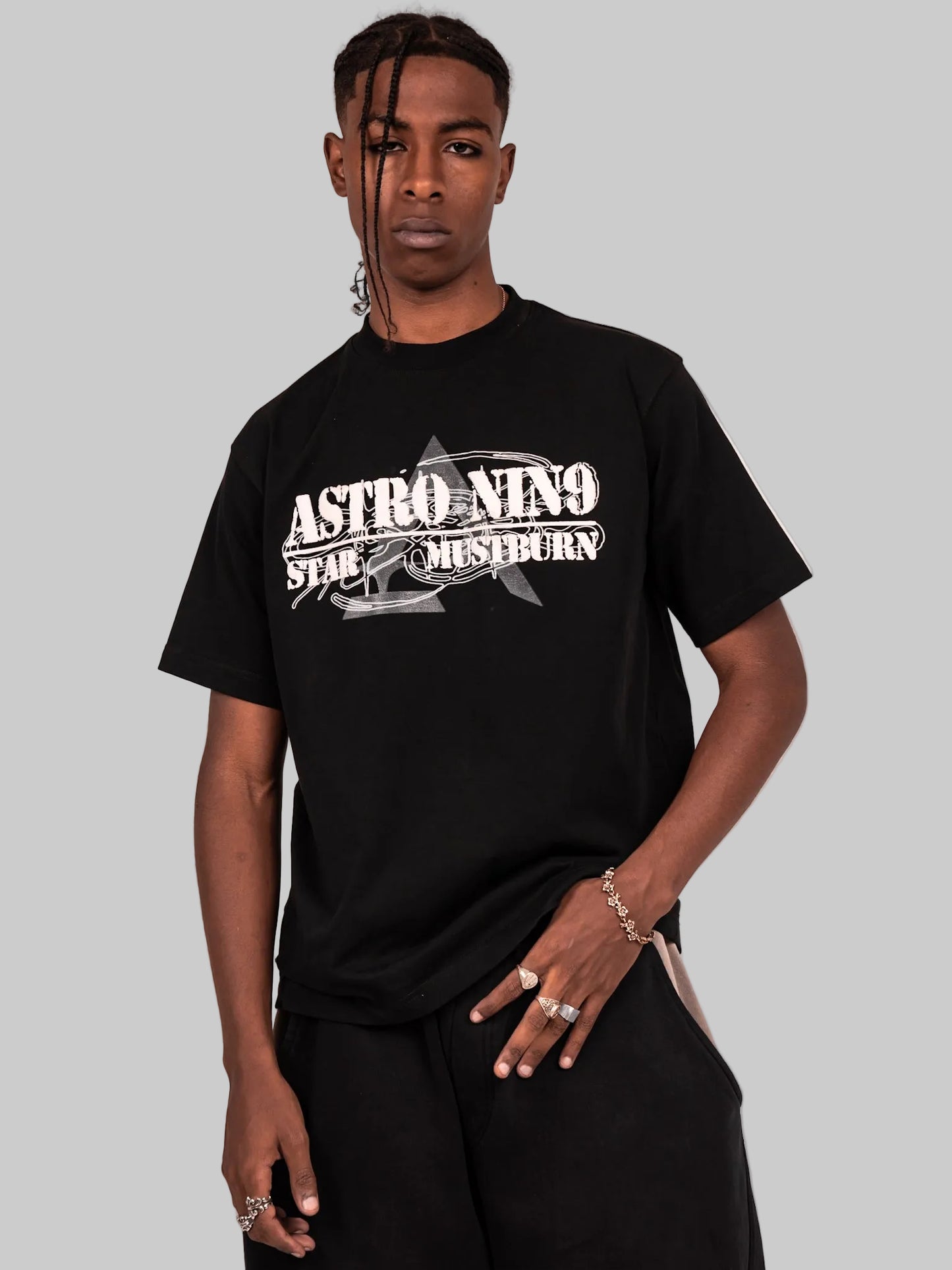 ASTRO9- BLACK STELLAR TEE