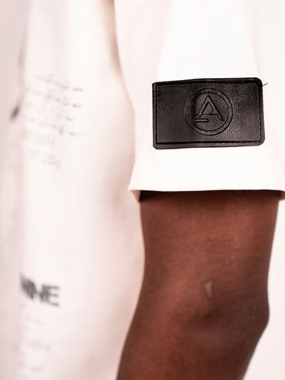 ASTRO9-WHITE STATIC TEE