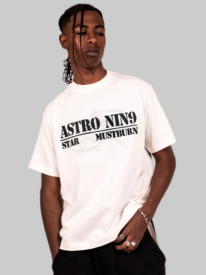 ASTRO9-WHITE STELLAR TEE