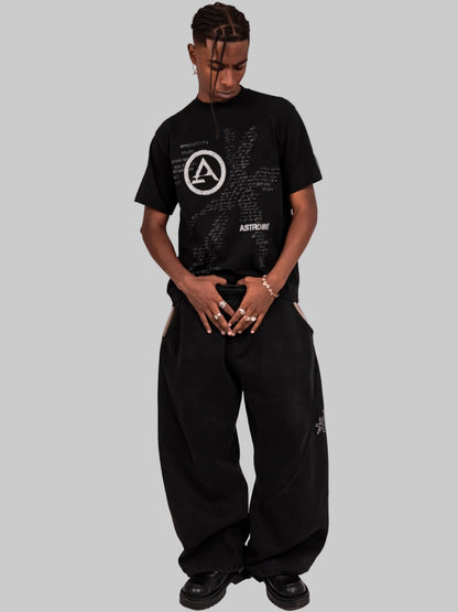 ASTRO9-BLACK STATIC TEE